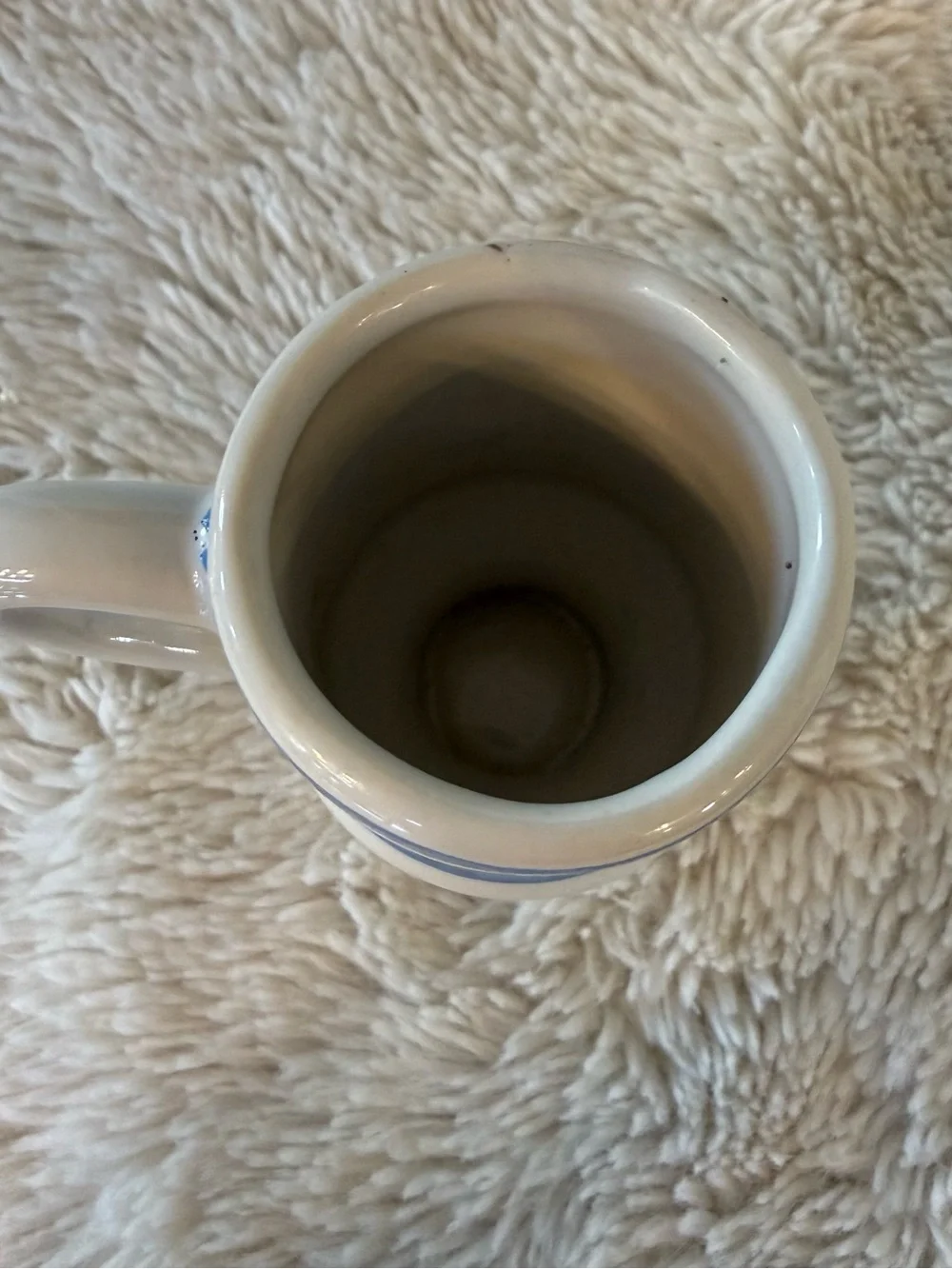 Blue Ceramic Goose Pedestal Mug Toothpick Holder - Happiness is Homemade